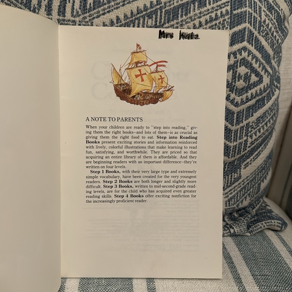 🎁5/$10🎁Christopher Columbus, Step into reading, a step 2 book, softcover, 1991 - Picture 3 of 7
